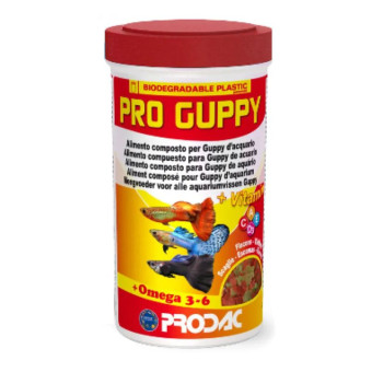 Prodac Pro Guppy maistas žuvims gupijoms; 50g/250ml Prodac Pro Guppy maistas žuvims gupijoms; 50g/250ml