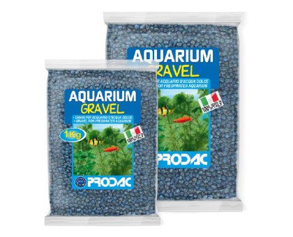 Prodac Gravel Blue gruntas akvariumui, mėlynas, 2-3mm; 1kg, 2.5kg