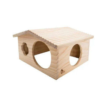 Pet Buddy House 63 namas graužikams, medinis; 33x28x18cm Pet Buddy House 63 namas graužikams, medinis; 33x28x18cm