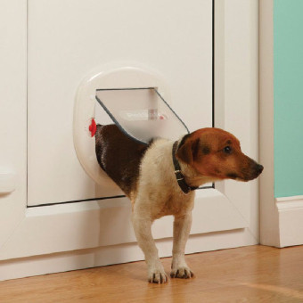 PetSafe Staywell Big Cat Small Dog durelės šunims ir katėms iki 10kg; baltos PetSafe Staywell Big Cat Small Dog durelės šunims ir katėms iki 10kg; baltos