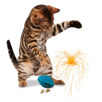 PetSafe Funkitty Twist n Treat Cat Teaser žaislas skanėstams dėti, skirtas katėms PetSafe Funkitty Twist n Treat Cat Teaser žaislas skanėstams dėti, skirtas katėms