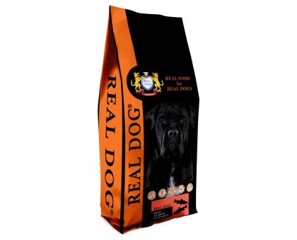 Real Dog Adult All Breeds Salmon&Rice sausas pašaras suaugusiems šunims visų veislių, lašiša, ryžiai; 20kg