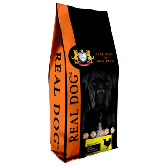 Real Dog Adult All Breeds Chicken&Rice sausas pašaras suaugusiems šunims visų veislių, vištiena, ryžiai; 20kg Real Dog Adult All Breeds Chicken&Rice sausas pašaras suaugusiems šunims visų veislių, vištiena, ryžiai; 20kg
