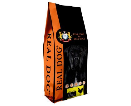 Real Dog Adult All Breeds Chicken&Rice sausas pašaras suaugusiems šunims visų veislių, vištiena, ryžiai; 20kg