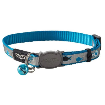 Rogz Reflecto Safety antkaklis katėms, mėlynos spalvos; 20-31cm Rogz Reflecto Safety antkaklis katėms, mėlynos spalvos; 20-31cm