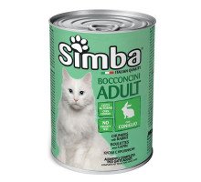 Simba Cat Adult Rabbit konservuotas pašaras katėms, triušiena; 415g