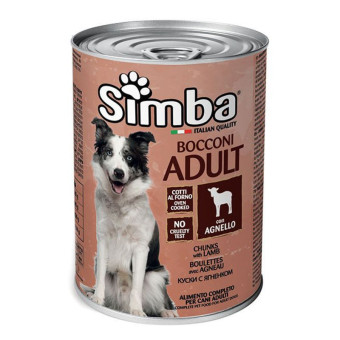 Simba Dog Adult Lamb konservuotas pašaras suaugusiems šunims, ėriena; 415g Simba Dog Adult Lamb konservuotas pašaras suaugusiems šunims, ėriena; 415g