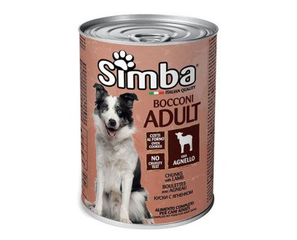 Simba Dog Adult Lamb konservuotas pašaras suaugusiems šunims, ėriena; 415g