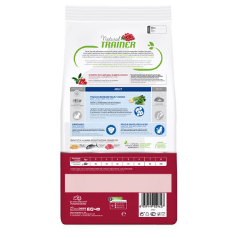 Trainer Natural Cat Adult Chicken sausas pašaras katėms, vištiena; 1.5kg, 10kg Trainer Natural Cat Adult Chicken sausas pašaras katėms, vištiena; 1.5kg, 10kg