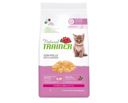 Trainer Natural Kitten Fresh Chicken sausas maistas kačiukams, vištiena; 1.5kg