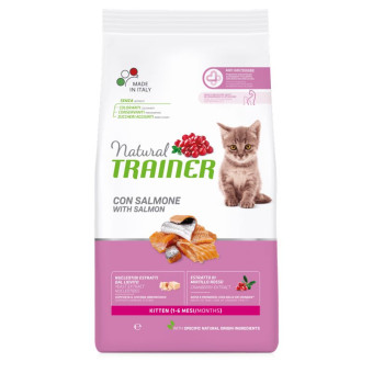Trainer Natural Kitten Salmon sausas pašaras kačiukams, lašiša; 1.5kg Trainer Natural Kitten Salmon sausas pašaras kačiukams, lašiša; 1.5kg
