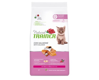 Trainer Natural Kitten Salmon sausas pašaras kačiukams, lašiša; 1.5kg