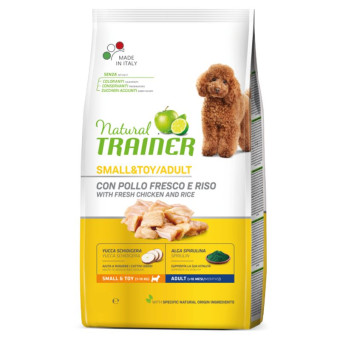 Trainer Natural Adult Mini Chicken sausas pašaras suaugusiems šunims mažų veislų, vištiena; 2kg, 7kg Trainer Natural Adult Mini Chicken sausas pašaras suaugusiems šunims mažų veislų, vištiena; 2kg, 7kg