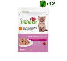 Trainer Natural Kitten Turkey konservuotas pašaras kačiukams, kalakutiena; 12x85g