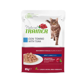 Trainer Natural Adult Cat Tuna konservuotas pašaras katėms, tunas; 12x85g Trainer Natural Adult Cat Tuna konservuotas pašaras katėms, tunas; 12x85g