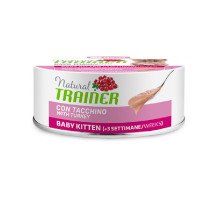 Trainer Natural Baby Kitten Turkey konservuotas pašaras kačiukams, kalakutiena; 80g