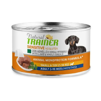 Trainer Sensitive no gluten Adult Dog Mini Lamb konservuotas pašaras suaugusiems šunims mažų veislių, ėriena; 150g