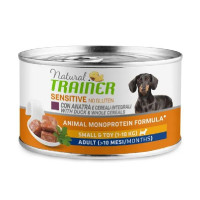 Trainer Sensitive no gluten Adult Dog Mini Duck konservuotas pašaras suaugusiems šunims mažų veislių, antiena; 150g