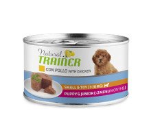 Trainer Natural Dog Puppy Junior konservuotas pašaras jauniems šuniukams, vištiena, kiauliena; 150g