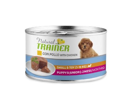 Trainer Natural Dog Puppy Junior konservuotas pašaras jauniems šuniukams, vištiena, kiauliena; 150g