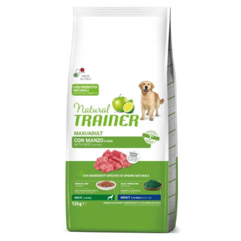 Trainer Natural Adult Maxi Beef sausas pašaras suaugusiems šunims didelių veislių, jautiena; 12kg Trainer Natural Adult Maxi Beef sausas pašaras suaugusiems šunims didelių veislių, jautiena; 12kg