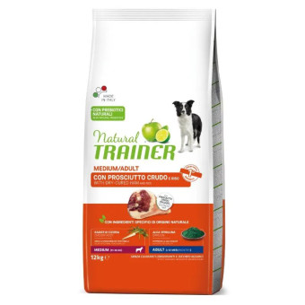Trainer Natural Adult Medium Ham sausas pašaras suaugusiems šunims vidutinio dydžio veislų, kumpis; 12kg Trainer Natural Adult Medium Ham sausas pašaras suaugusiems šunims vidutinio dydžio veislų, kumpis; 12kg
