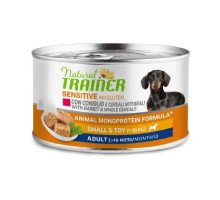 Trainer Sensitive no gluten Adult Dog Mini Rabbit konservuotas pašaras suaugusiems šunims mažų veislių, triušiena; 150g