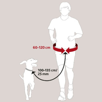 Trixie Waist Belt juosmens diržas su pavadėliu; 135cm Trixie Waist Belt juosmens diržas su pavadėliu; 135cm