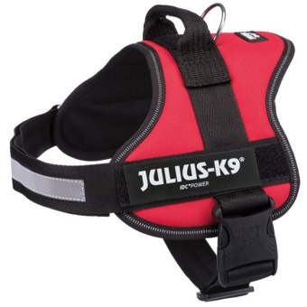 Julius K9 Powerharness petnešos šunims, raudonos; M, L, XL, 2XL Julius K9 Powerharness petnešos šunims, raudonos; M, L, XL, 2XL
