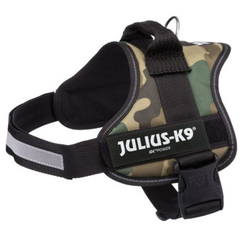 Julius K9 Powerharness petnešos šunims, kamufliažas; M, L, XL, 2XL Julius K9 Powerharness petnešos šunims, kamufliažas; M, L, XL, 2XL