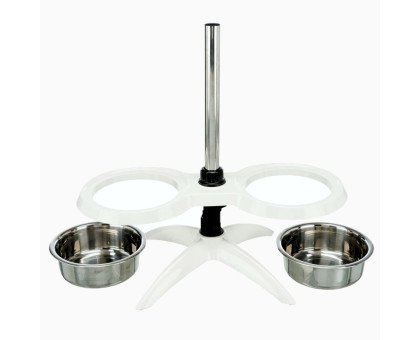 Trixie Dog Bar stovas su dubenėliais 1.8l, reguliojamo aukščio; 54cm