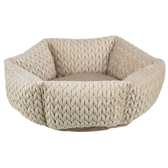 Trixie Livia Bed guolis šunims ir katėms, smėlio; 50cm Trixie Livia Bed guolis šunims ir katėms, smėlio; 50cm