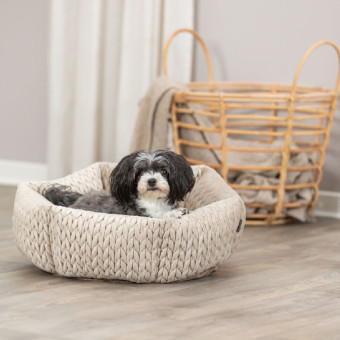 Trixie Livia Bed guolis šunims ir katėms, smėlio; 50cm Trixie Livia Bed guolis šunims ir katėms, smėlio; 50cm
