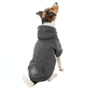 Trixie Be Nordic Flensburg Hoodie bluzonas šunims, pilkas; 27, 30, 33 Trixie Be Nordic Flensburg Hoodie bluzonas šunims, pilkas; 27, 30, 33