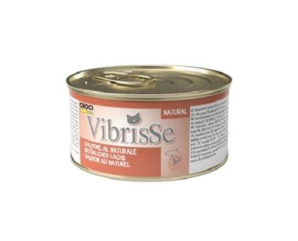 Vibrisse Salmone al Naturale konservuotas pašaras katėms, lašiša; 12x70g