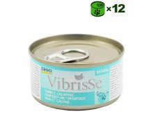 Vibrisse Tuno e Calamari konservuotas pašaras katėms, tunas, kalmarai; 12x70g