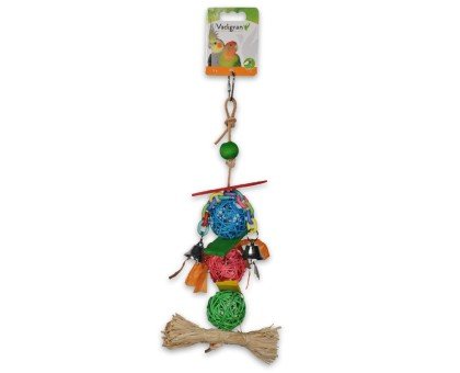 Vadigran Toy Bird 3 Wicker Balls žaislas paukščiams; 35cm