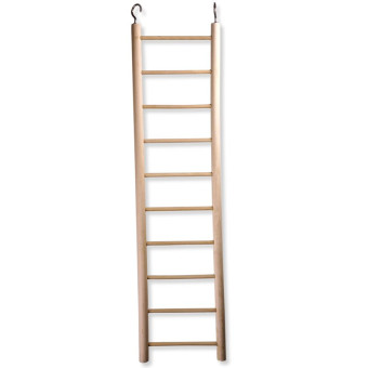 Vadigran Ladder 10 pakopų kopėtėlės žaislas paukščiams; 45x10.5cm Vadigran Ladder 10 pakopų kopėtėlės žaislas paukščiams; 45x10.5cm
