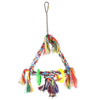 Vadigran Bird Toy Triangular žaislas su varpelių paukščiams; 15x41cm Vadigran Bird Toy Triangular žaislas su varpelių paukščiams; 15x41cm