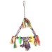 Vadigran Bird Toy Triangular žaislas su varpelių paukščiams; 15x41cm