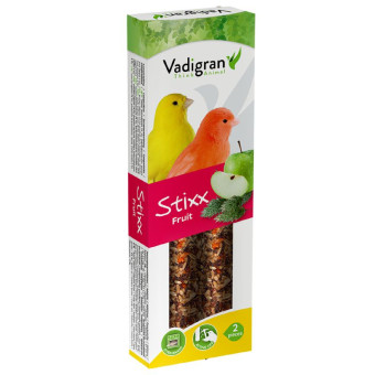 Vadigran Stixx Budgies Fruit skanėstas kanarėlems; 2vnt Vadigran Stixx Budgies Fruit skanėstas kanarėlems; 2vnt