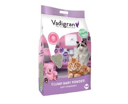 Vadigran Clump Babypowder kraikas katėms; 12kg