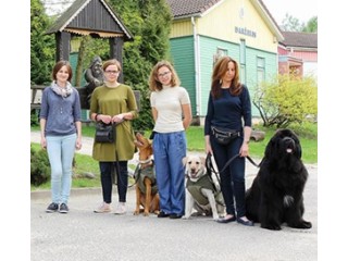 Terapiniai šunys svečiavosi SOS vaikų kaime